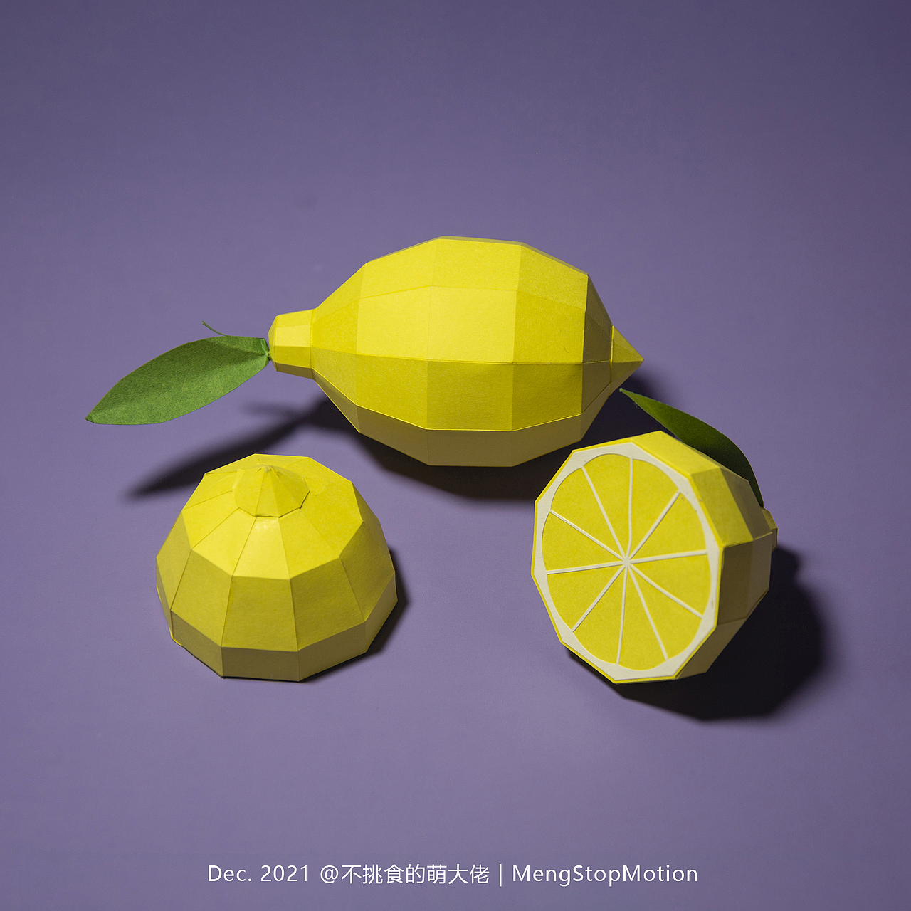 今日份的维生素C请查收🍋🍊🍎| 折纸水果（图ZMjgzMjQzNzM2） - 工艺品设计 - 站酷设计师不挑食的萌大佬原创素材 - 站酷ZCOOL