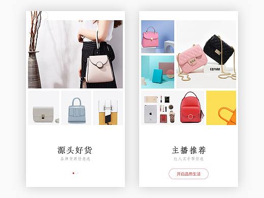 引导页+应用市场下载APP页面