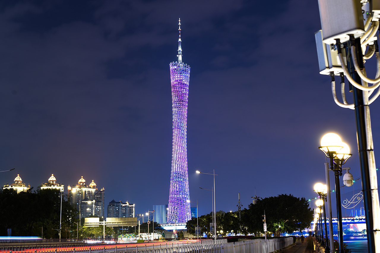 广州夜景(广州塔、猎德大桥)