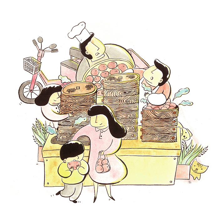 来自家乡的小确幸（图ZNzA4OTMzNzY=） - 商业插画 - 站酷设计师邵小花卷原创素材 - 站酷ZCOOL