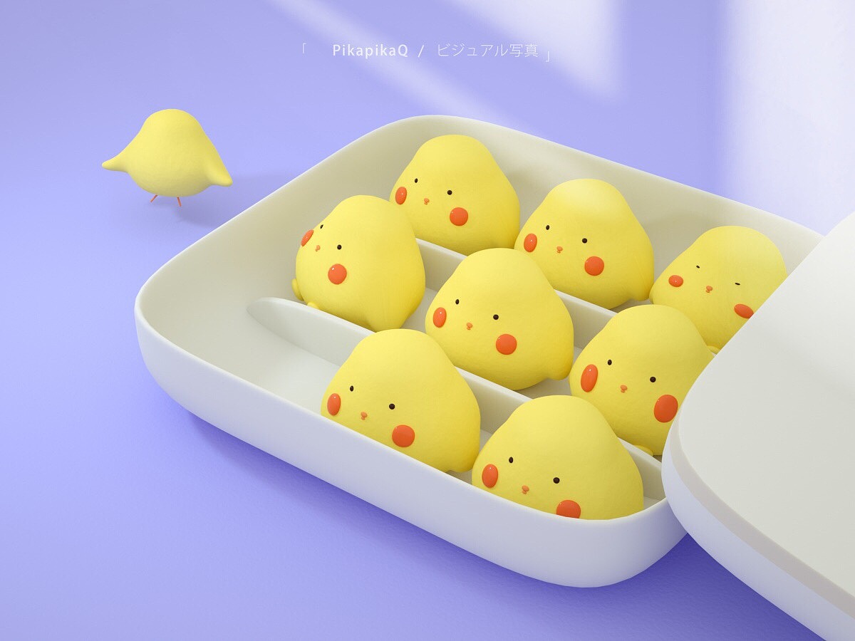 ZXXのC4D卡通形象建模21天打卡课 (第1期)（图ZMTcyNjQ3Nzc2） - 人物/生物 - 站酷设计师PikapikaQ原创素材 - 站酷ZCOOL