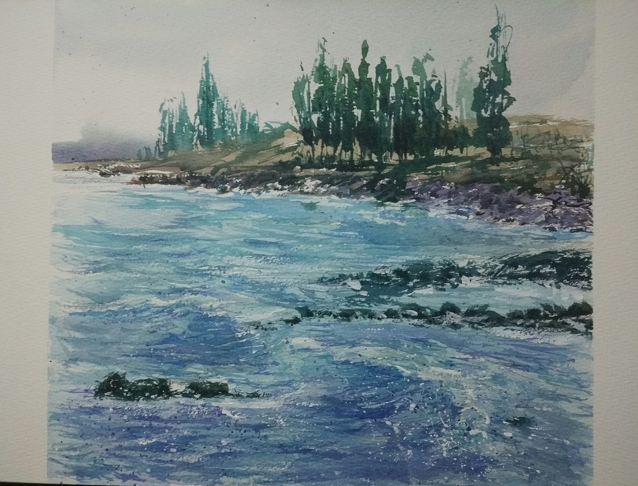 水彩水彩风景风景（图ZNzI5ODE1NjQ=） - 绘画 - 站酷设计师早开的晚霞啊啊啊原创素材 - 站酷ZCOOL