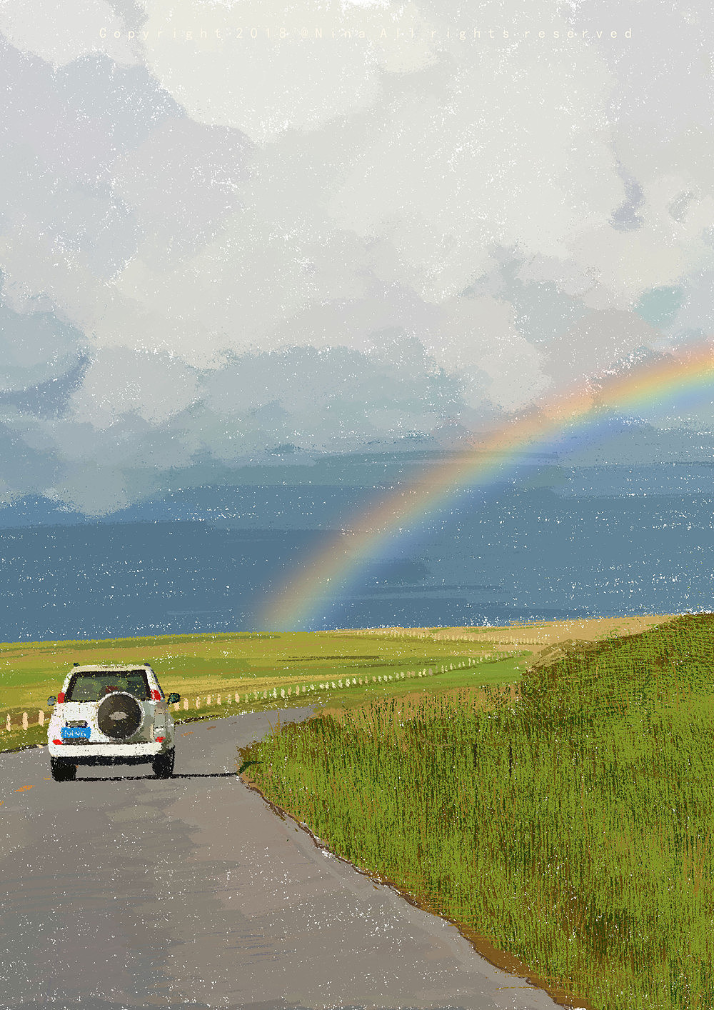 雨后彩虹（图ZMTM0MDYxNzg4） - 艺术插画 - 站酷设计师Joynii原创素材 - 站酷ZCOOL