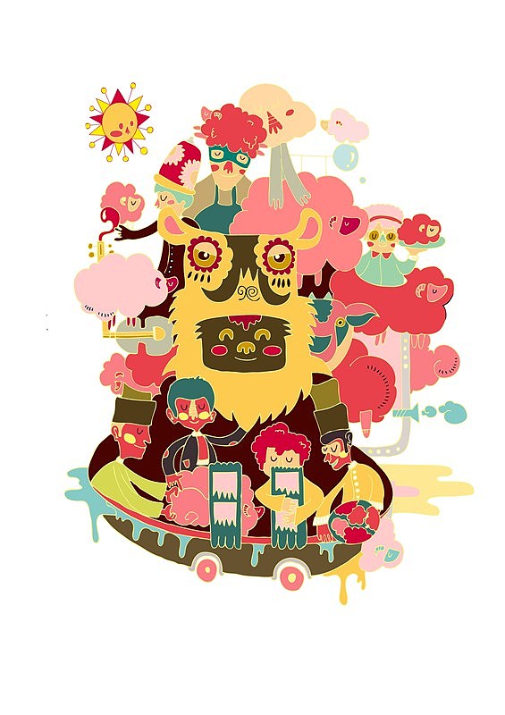 新年春节习俗插画绘（图ZMTI4MDMwMDQ=） - 商业插画 - 站酷设计师昭元蛋白原创素材 - 站酷ZCOOL