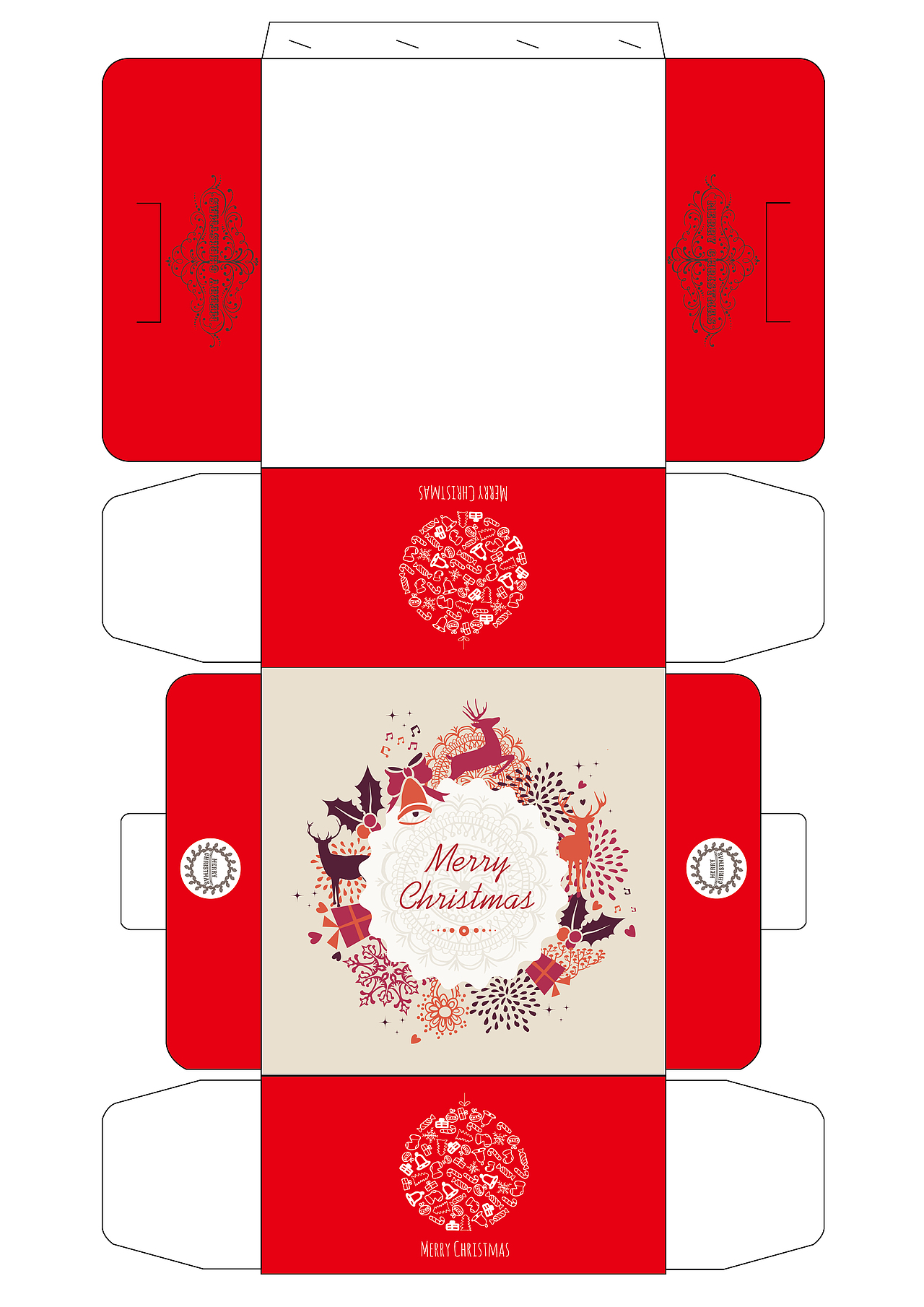 圣诞节礼品盒包装设计