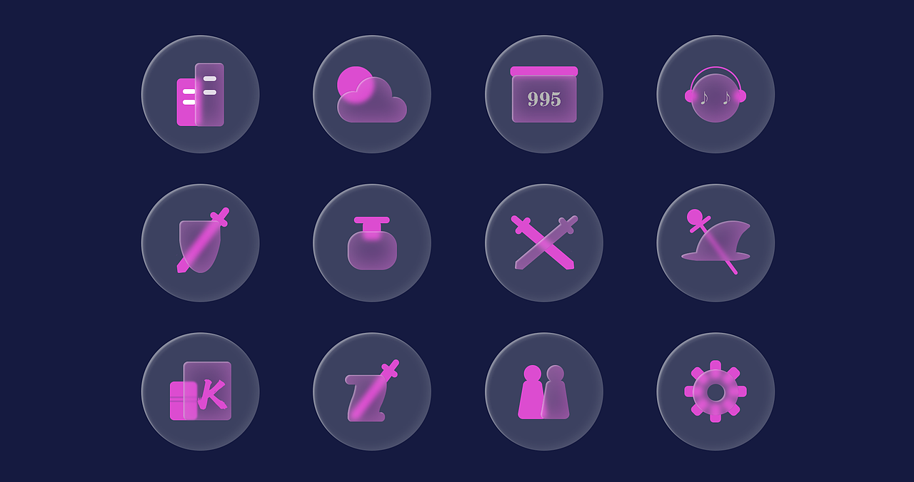 毛玻璃icons（图ZMjY5Mjg1NTIw） - 其他平面 - 站酷设计师林逸琅原创素材 - 站酷ZCOOL