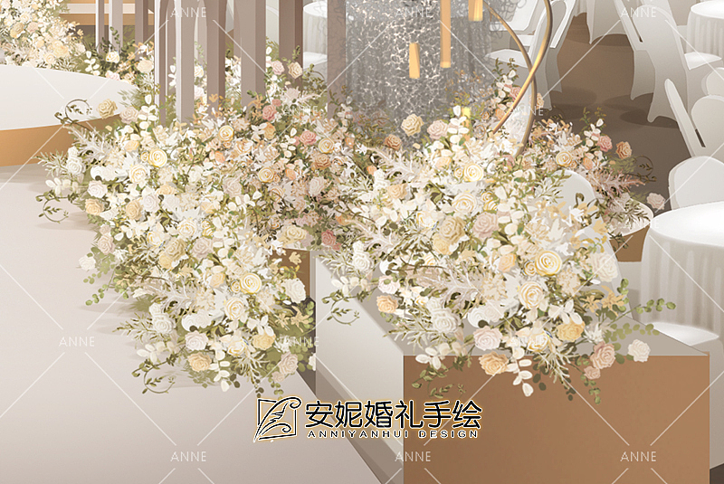 安妮婚礼手绘 | 誓言 板绘素材