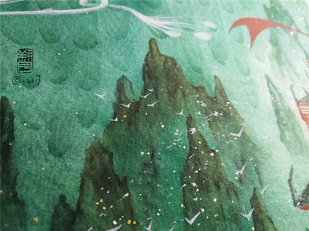 【缚海集——幻狐-凤凰-化蛇-夔牛】—翔鱼（图ZODMwNTk0OTY=） - 绘画 - 站酷设计师翔魚原创素材 - 站酷ZCOOL