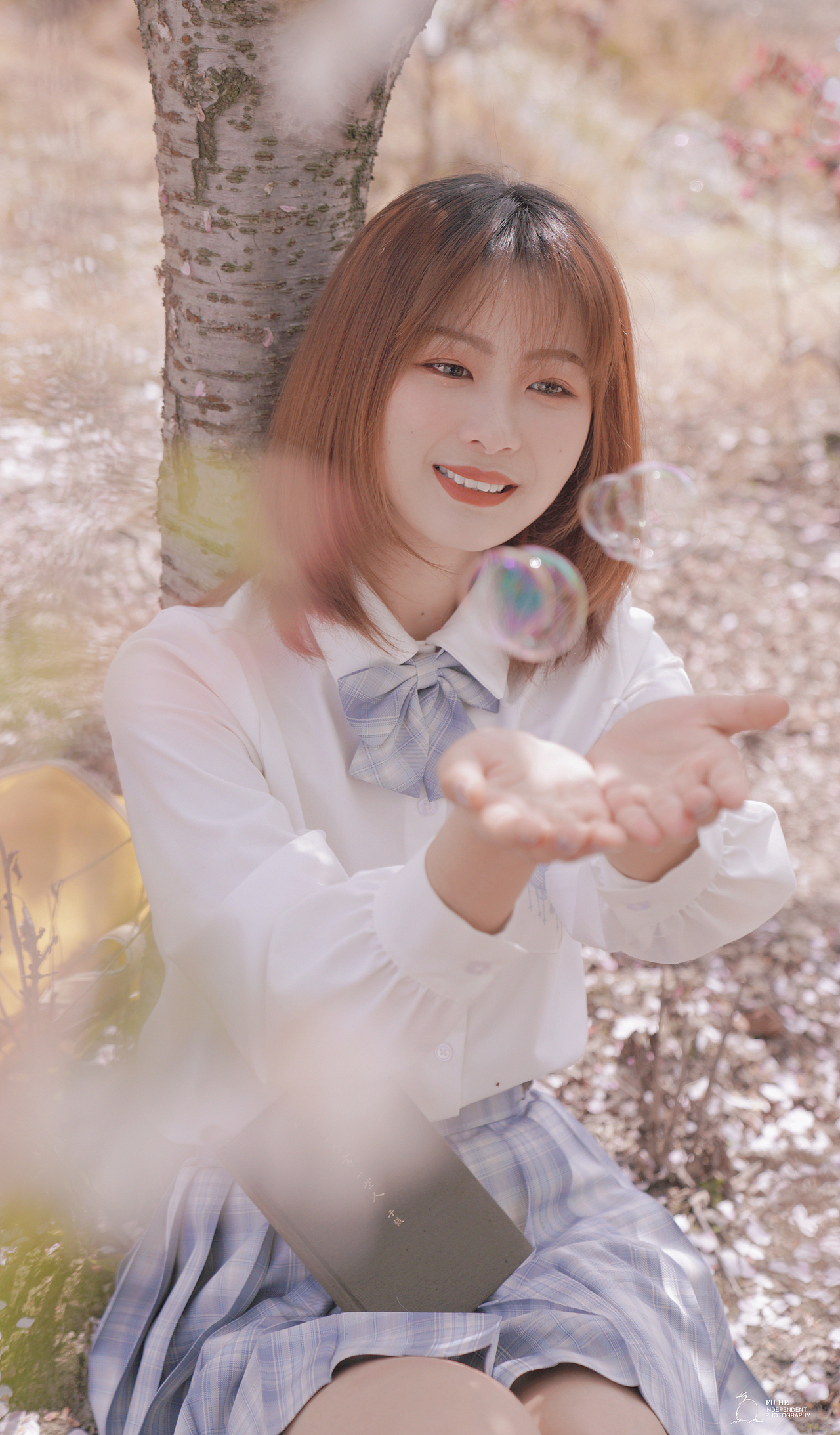 杭州四歌樱花园人像摄影JK（图ZMjUyMDQxMjQ0） - 人像摄影 - 站酷设计师负鹤原创素材 - 站酷ZCOOL