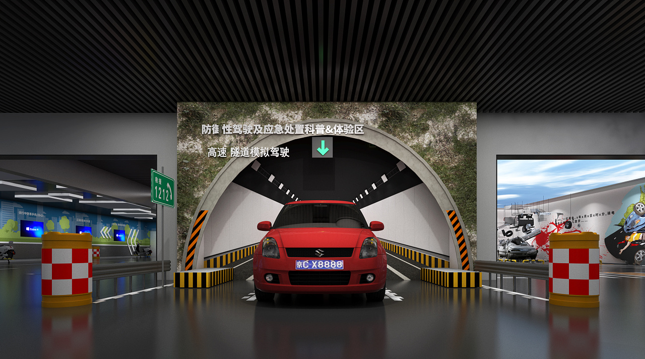 交通安全展厅|空间|展陈设计|十全老人家 - 原创作品 - 站酷 (zcool)