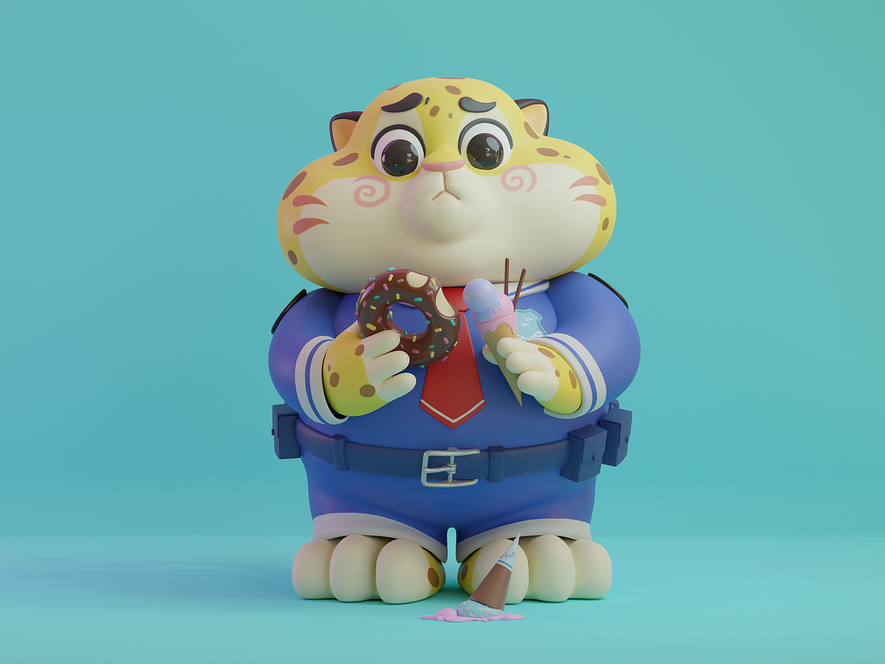 潮玩建模临摹练习