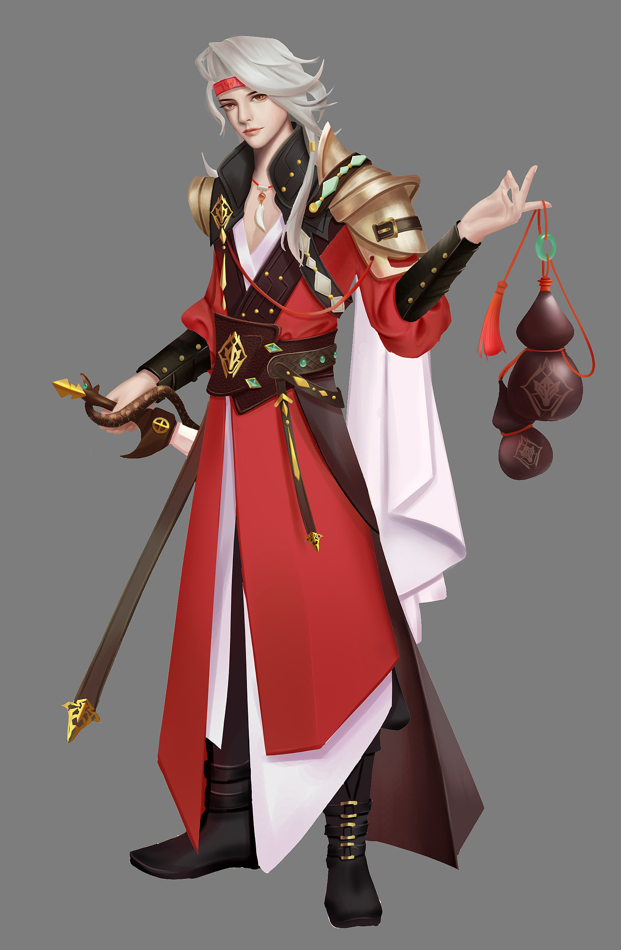 分享收藏古风小立绘最近几张图古风插画与立绘人物设计,花草树木的