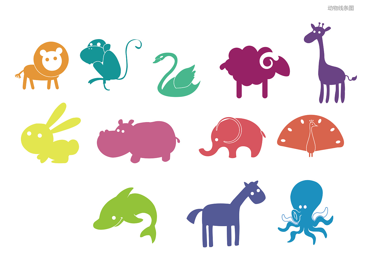 扁平化 信息图 矢量 小动物|平面|信息图表|小妮子ny - 原创作品 - 站