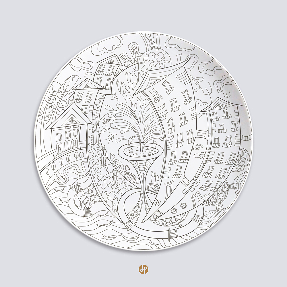 【心流Flow】可以涂鸦的神奇盘子图稿（图ZNTQ1NTE4ODg=） - 生活用品 - 站酷设计师DreamMen原创素材 - 站酷ZCOOL