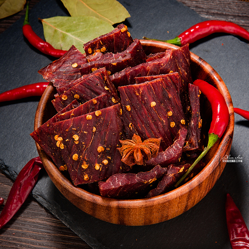 高原牦牛手撕牛肉 电商 食品拍摄 食物商业摄影