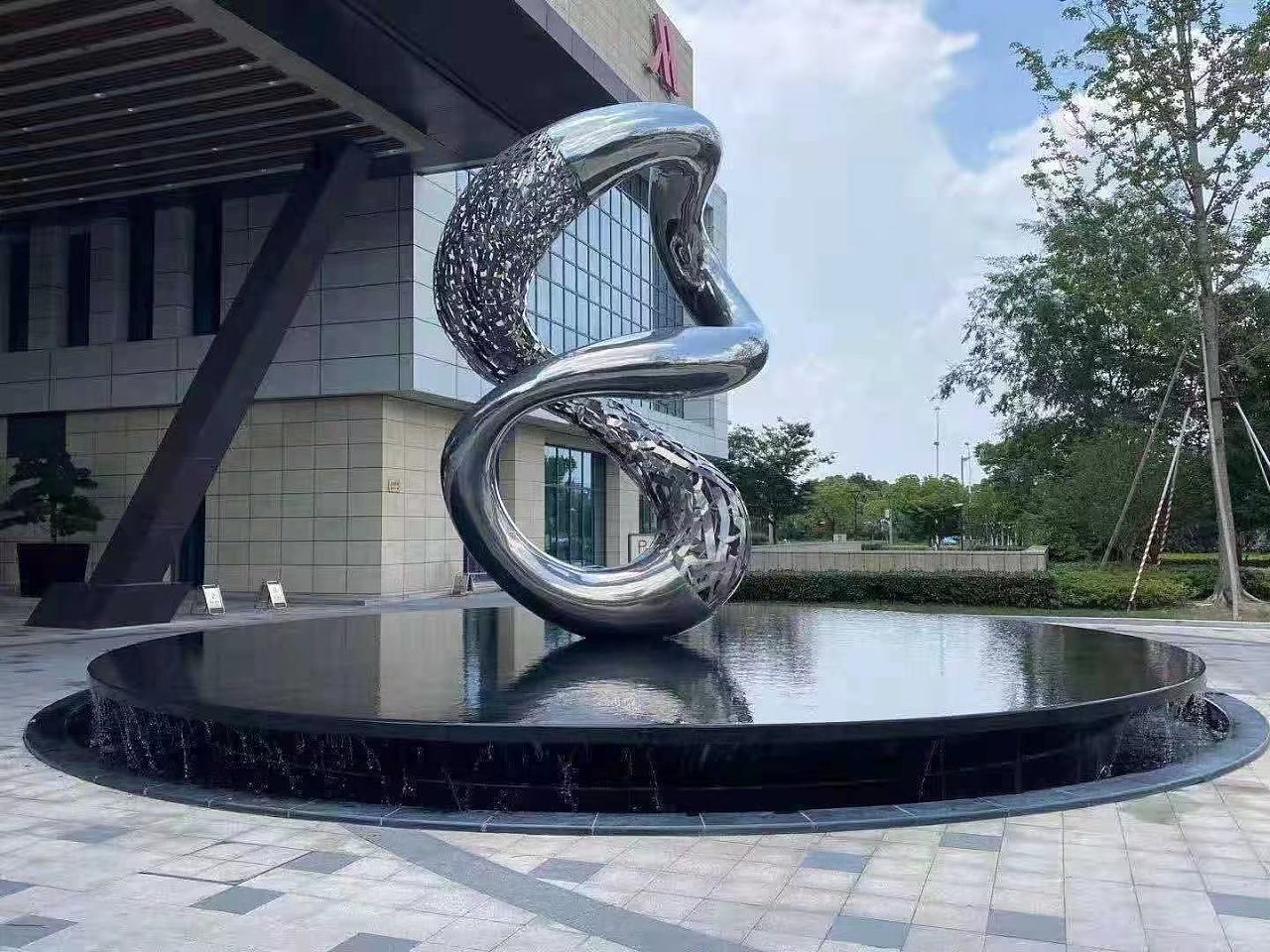 景观不锈钢雕塑商业美陈设计制作施工一体化服务