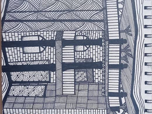 房子+黑白图案(3)