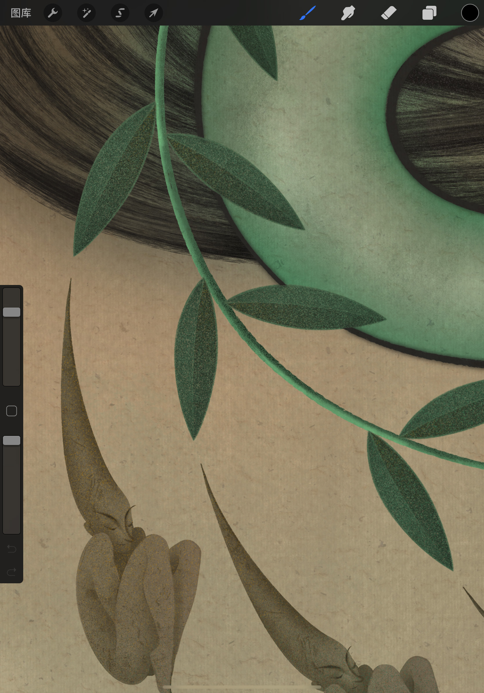 给《中国神话故事》画的封面和部分内页插画