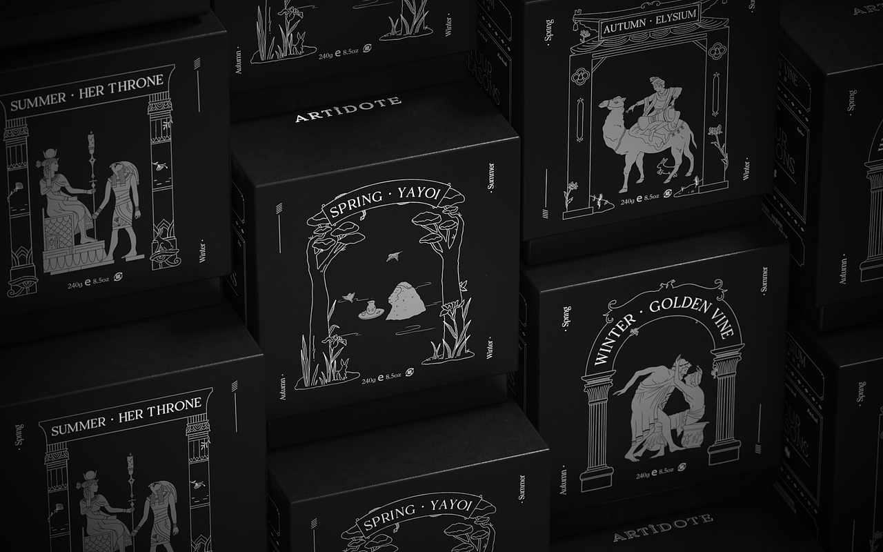 古典与现代 | 国产香薰品牌产品包装设计（图ZMjkzNjA1NDQ4） - 包装 - 站酷设计师RABBITIE视觉设计原创素材 - 站酷ZCOOL