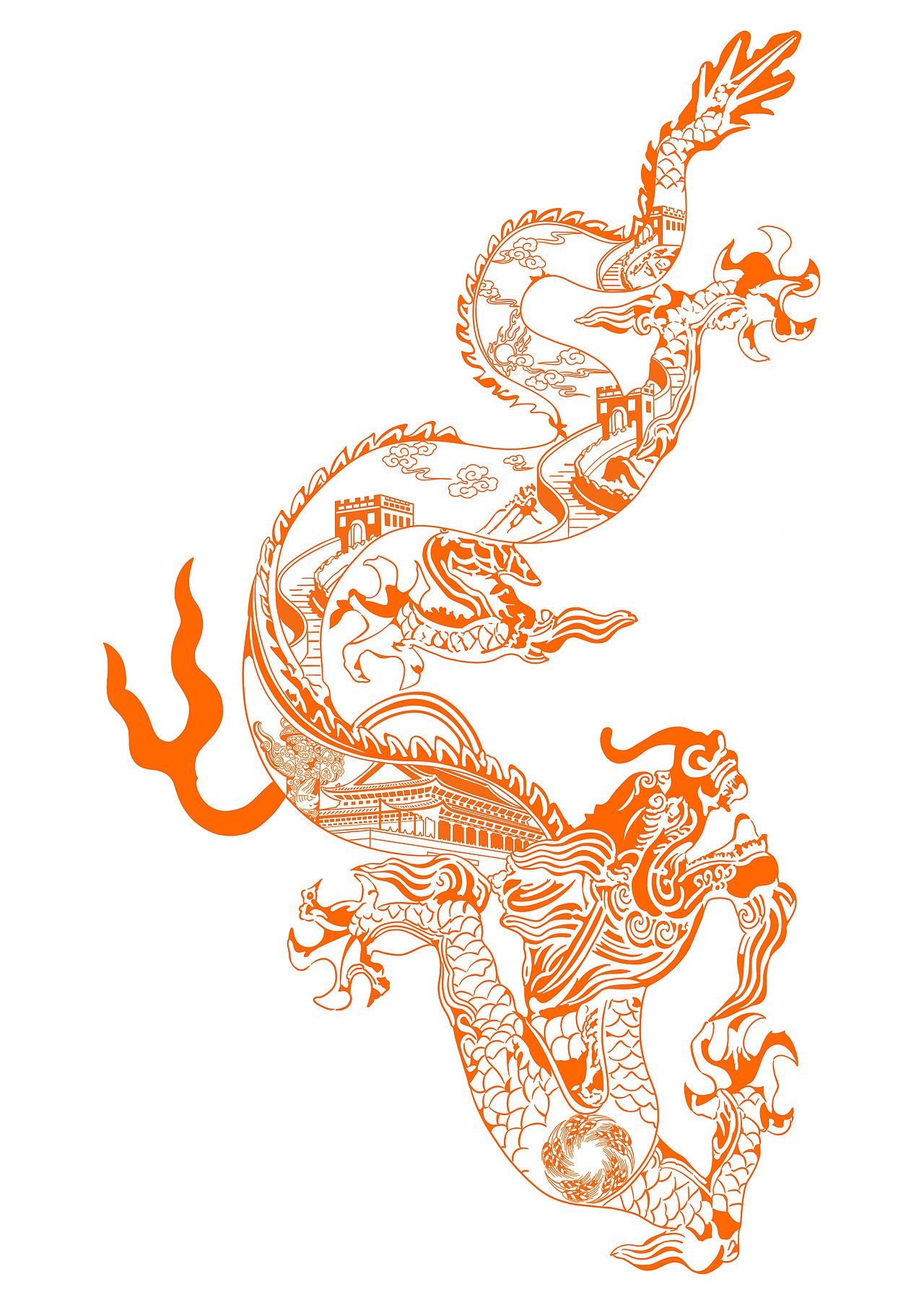 关于中国腾飞的两张提案图（图ZMTU2NTIwMzM2） - 概念设定 - 站酷设计师小孔学姐原创素材 - 站酷ZCOOL