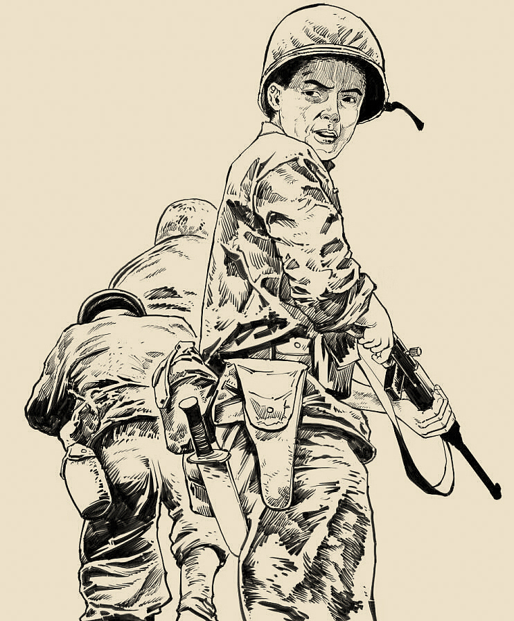 写实二战漫画插画 写实空战海战插画 写实军事插画