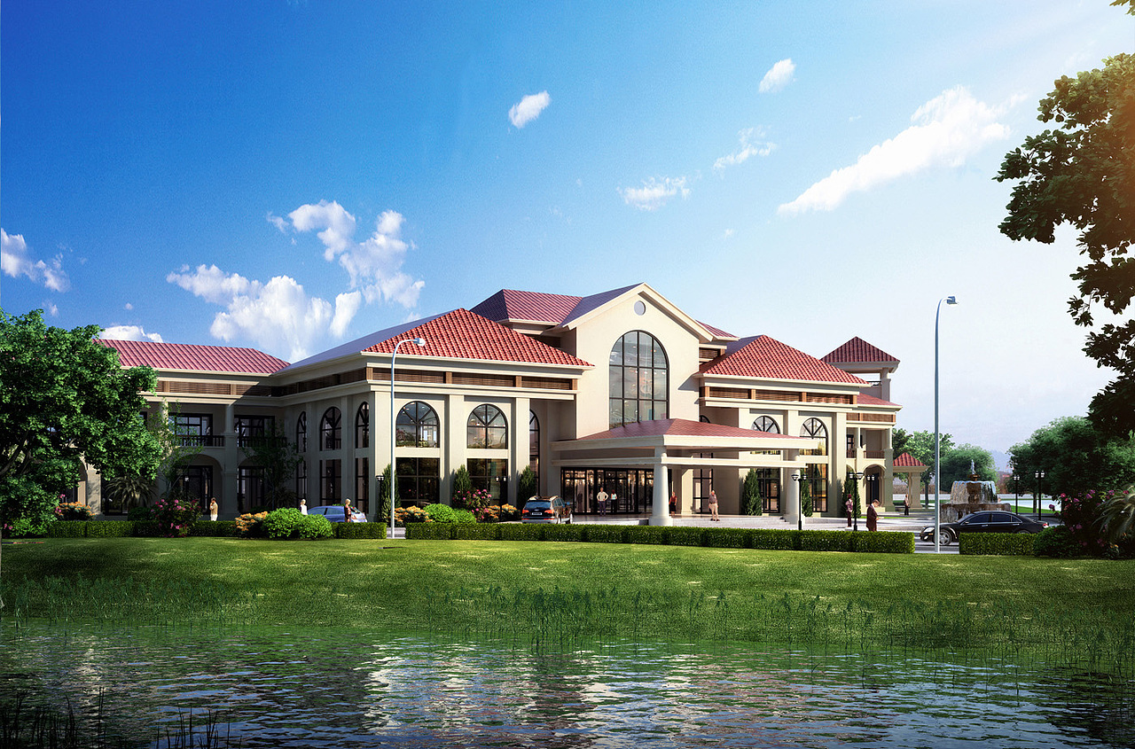 会所室外效果图表现案例（图ZMjExNTE4NzY4） - 建筑设计 - 站酷设计师1992效果图汉堡原创素材 - 站酷ZCOOL