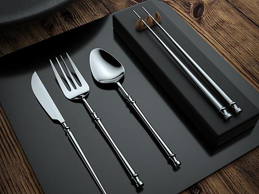 C4D餐具小场景渲染练习