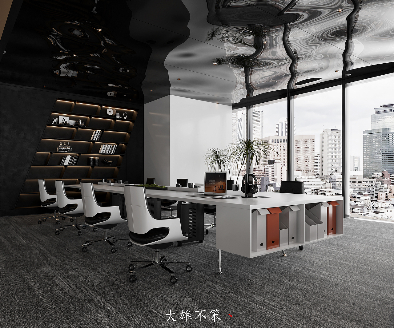 办公区效果图体现（图ZMjg4NzE3OTI0） - 家装设计 - 站酷设计师大雄不笨丶原创素材 - 站酷ZCOOL