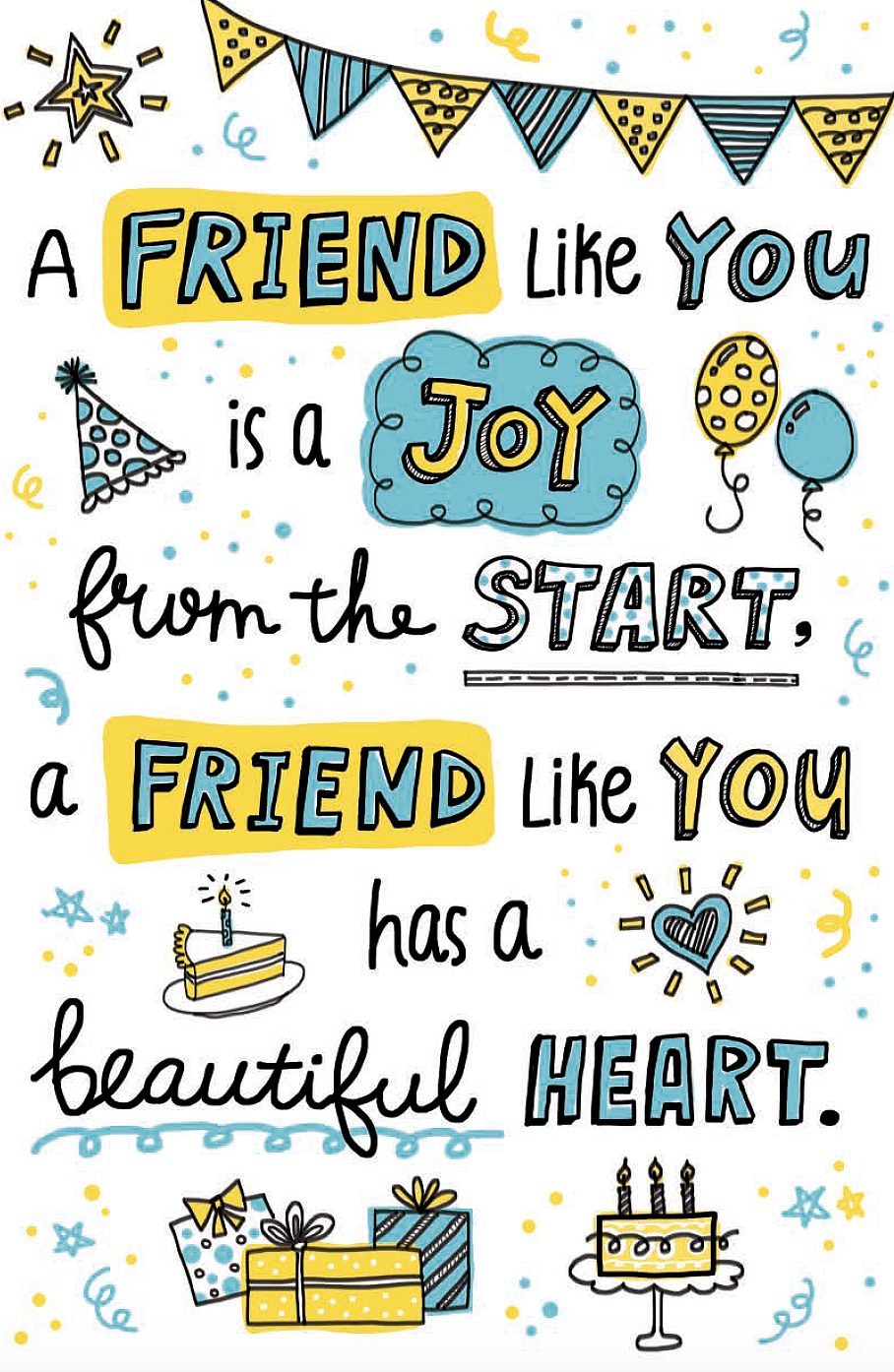 手繪風生日卡片（圖ZMTY2MjEzMjY4） - 商業(yè)插畫 - 站酷設計師youyoutwo原創(chuàng)素材 - 站酷ZCOOL