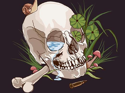 手绘-骷髅
