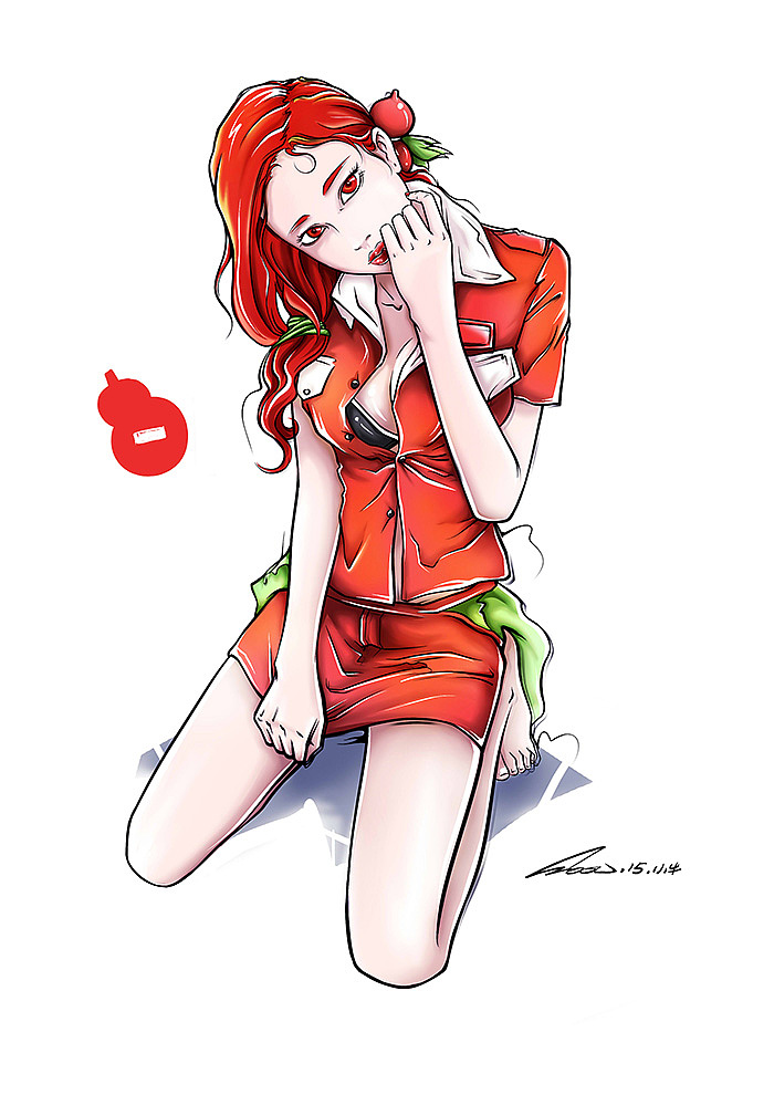 葫芦七姐妹（图ZMzY1NTU0Njg=） - 新锐潮流插画 - 站酷设计师SOOU小牛原创素材 - 站酷ZCOOL