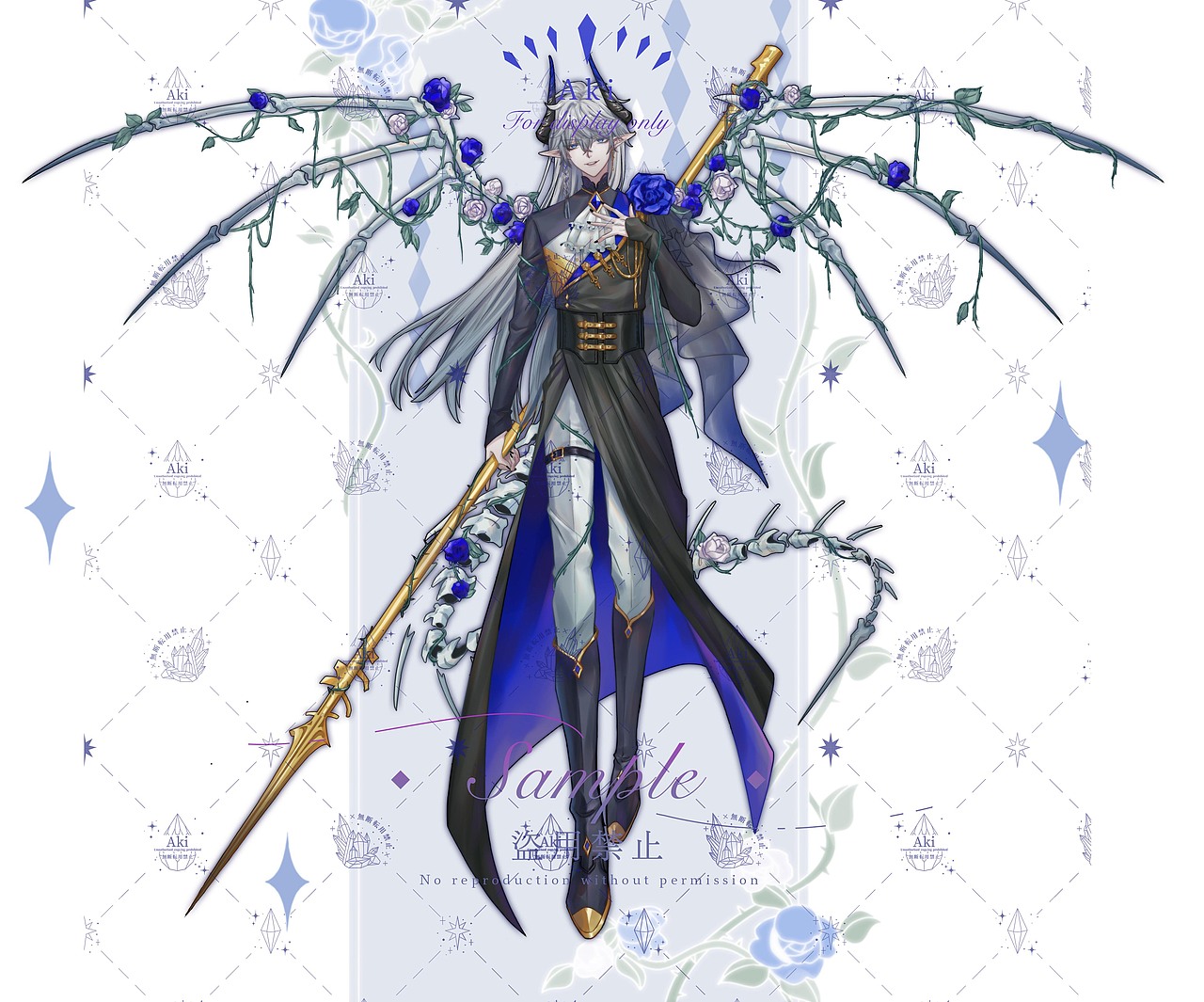 設(shè)計-藍玫瑰 2019/9（圖ZMjIwODc4MzEy） - 創(chuàng)作習作 - 站酷設(shè)計師Gx_aki原創(chuàng)素材 - 站酷ZCOOL