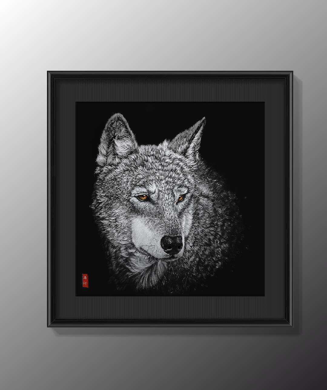 狼，绘（图ZMTcyNDc1MDQ0） - 绘画 - 站酷设计师马行画彩铅原创素材 - 站酷ZCOOL