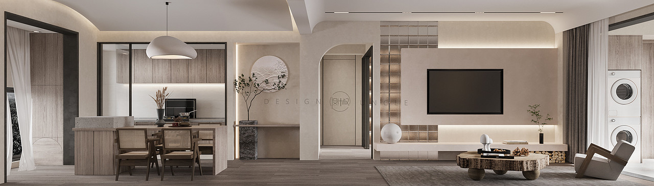 壹品唯创设计| 旧房改造，带有一丝禅意的诧寂温馨住宅