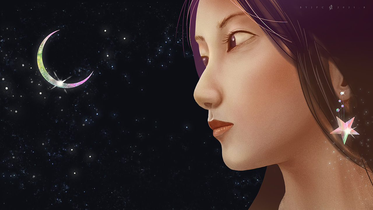 日月星辰（图ZMjY4MDA1MzMy） - 创作习作 - 站酷设计师JpCeV原创素材 - 站酷ZCOOL