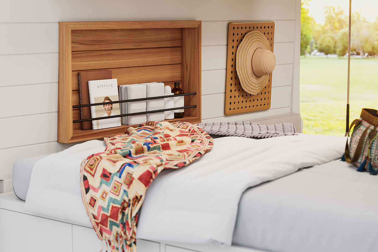 房车内部设计渲染