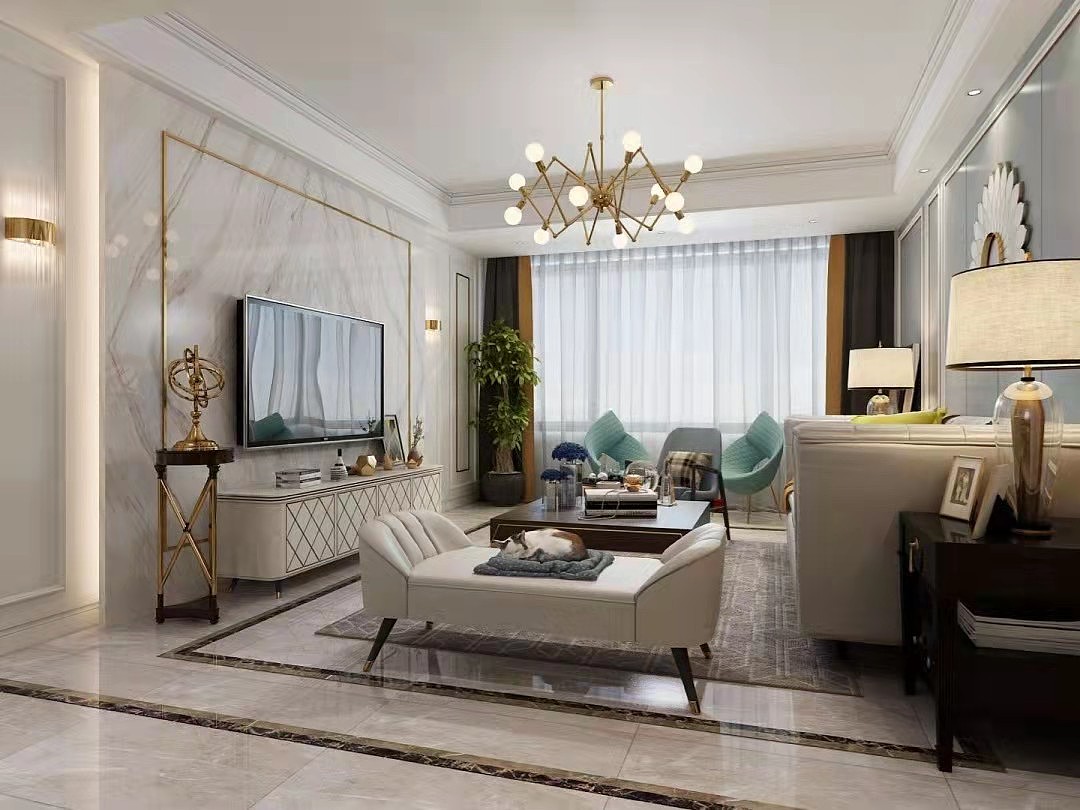 美式轻奢效果图