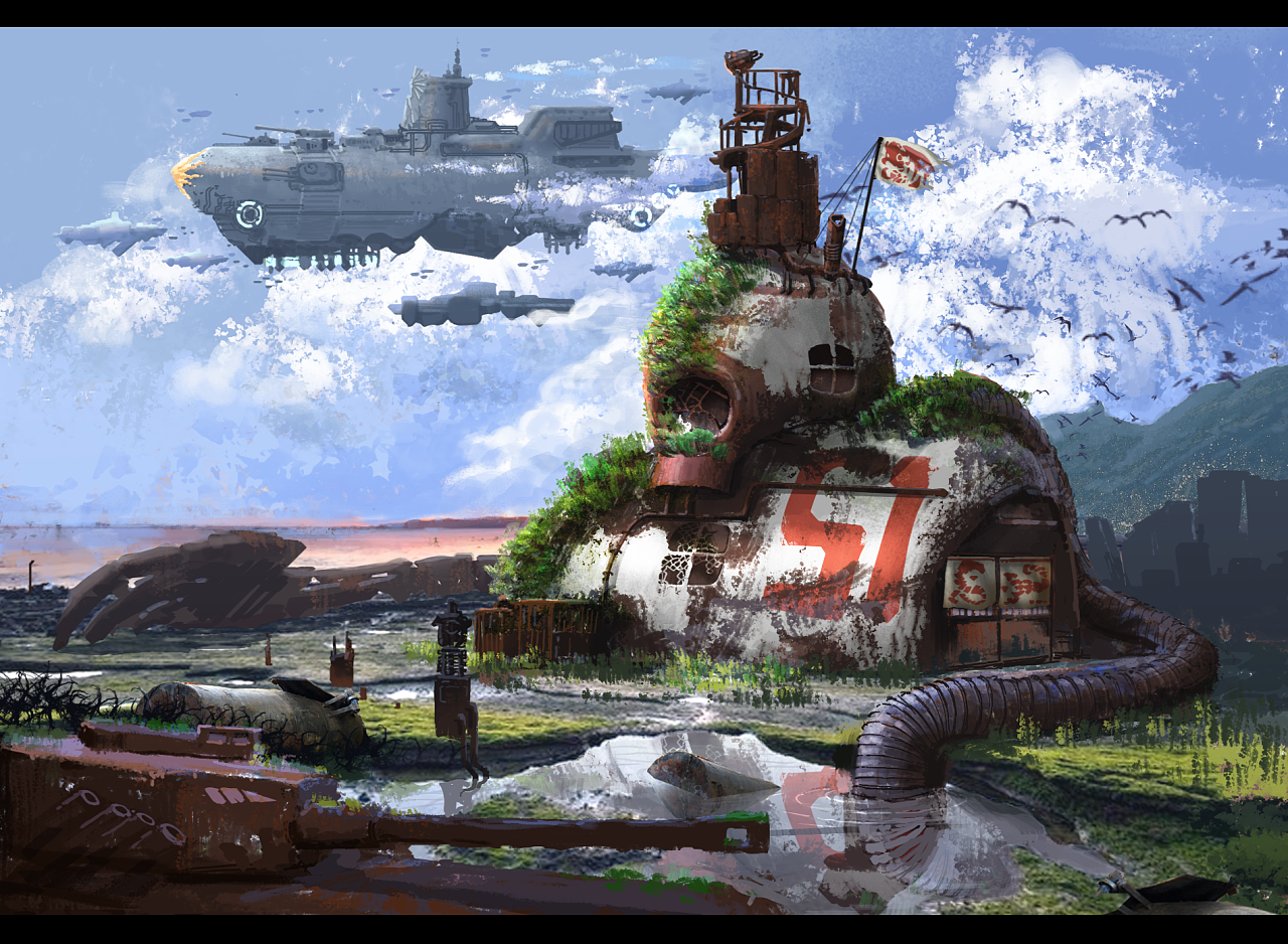 2020第一篇——废土复苏|插画|概念设定|守吉 - 原创作品 - 站酷