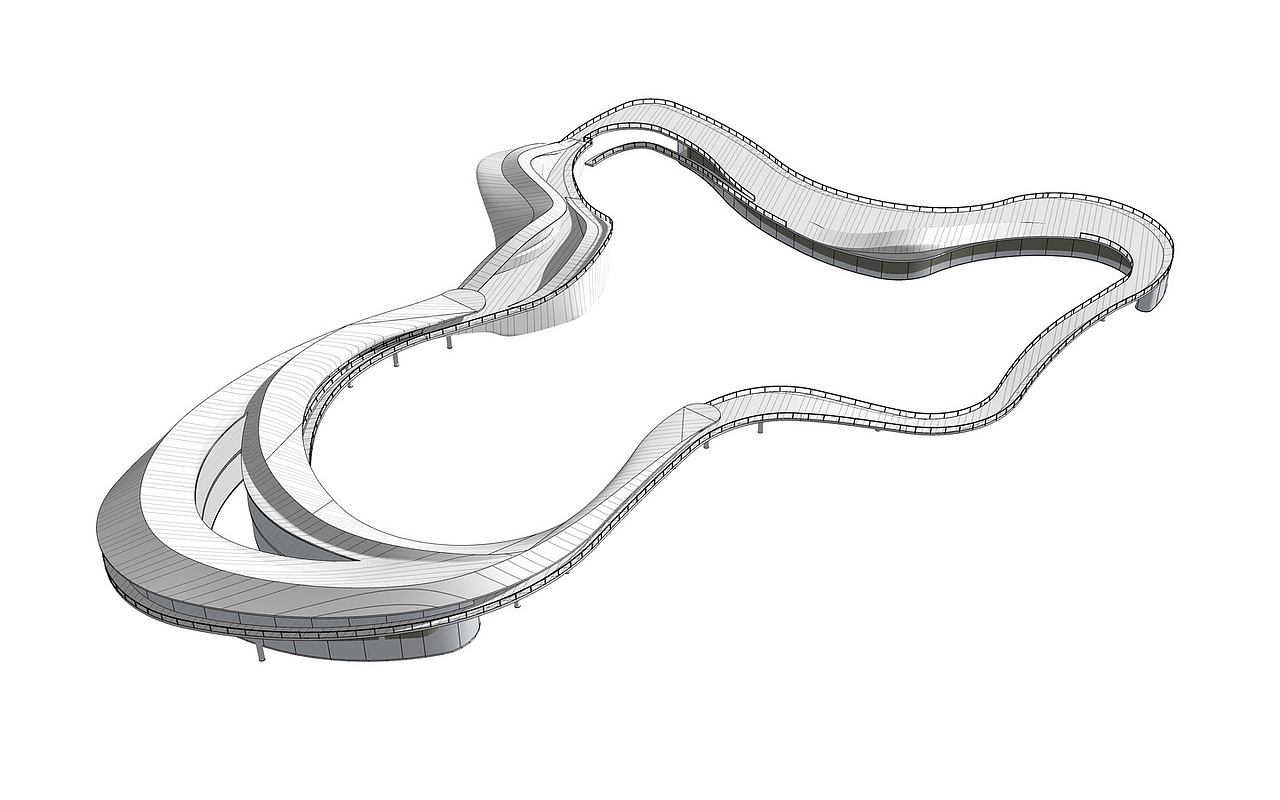 现代景观桥栈桥SU模型下载（图ZMjYyMDU2Nzky） - 景观设计 - 站酷设计师素模网原创素材 - 站酷ZCOOL