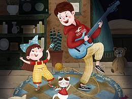 原創(chuàng)繪本風兒童插畫集