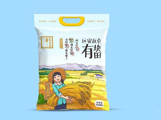 大米手绘包装