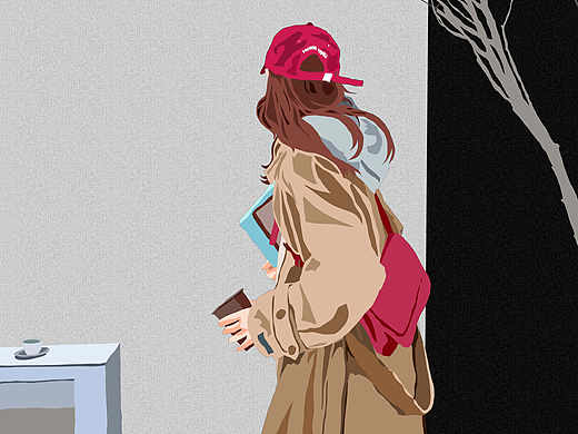 匆匆（个人主页-ZNTYyNjA1Mjg=） - 商业插画 - 站酷设计师六芒星Y原创素材 - 站酷ZCOOL