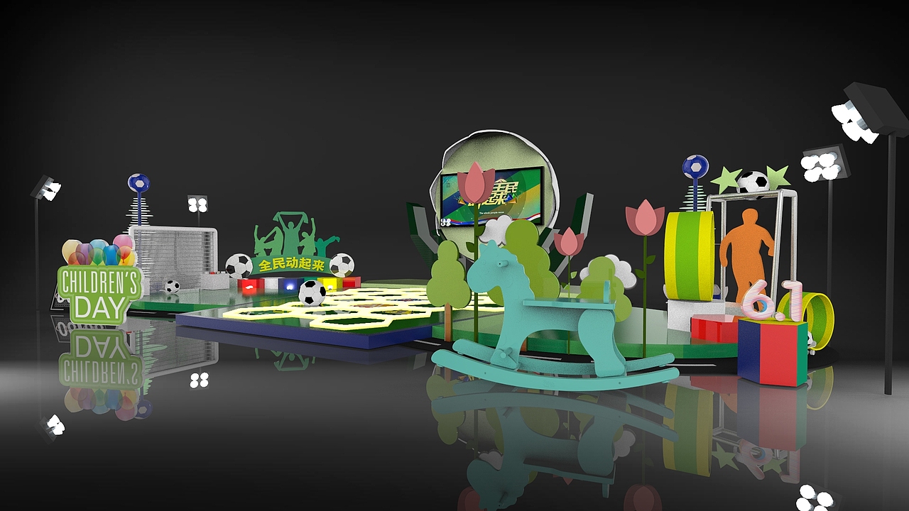 足球美陈展示（图ZMTE3MDI4Nzg0） - 展陈设计 - 站酷设计师雨文柒_原创素材 - 站酷ZCOOL