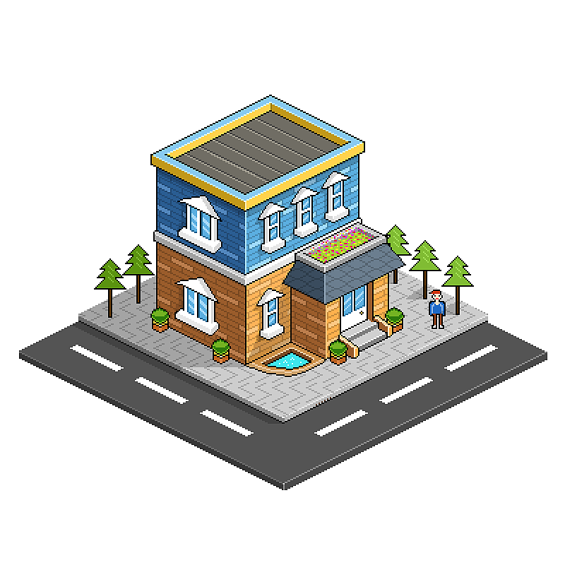 pixel house 像素房子