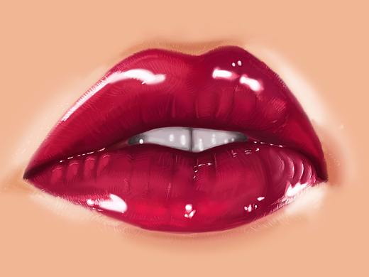 板繪小作--紅唇（個(gè)人主頁(yè)-ZMjgzODA1NTY=） - 創(chuàng)作習(xí)作 - 站酷設(shè)計(jì)師志杰97原創(chuàng)素材 - 站酷ZCOOL