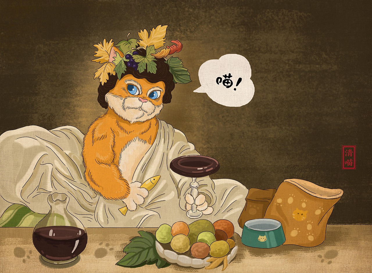 世界名画系列（图ZMTQ4OTQ1MzU2） - 商业插画 - 站酷设计师清喵原创素材 - 站酷ZCOOL