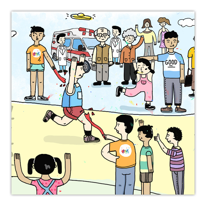 西安国际马拉松插画|插画|商业插画|cocooo_l - 原创作品 - 站酷