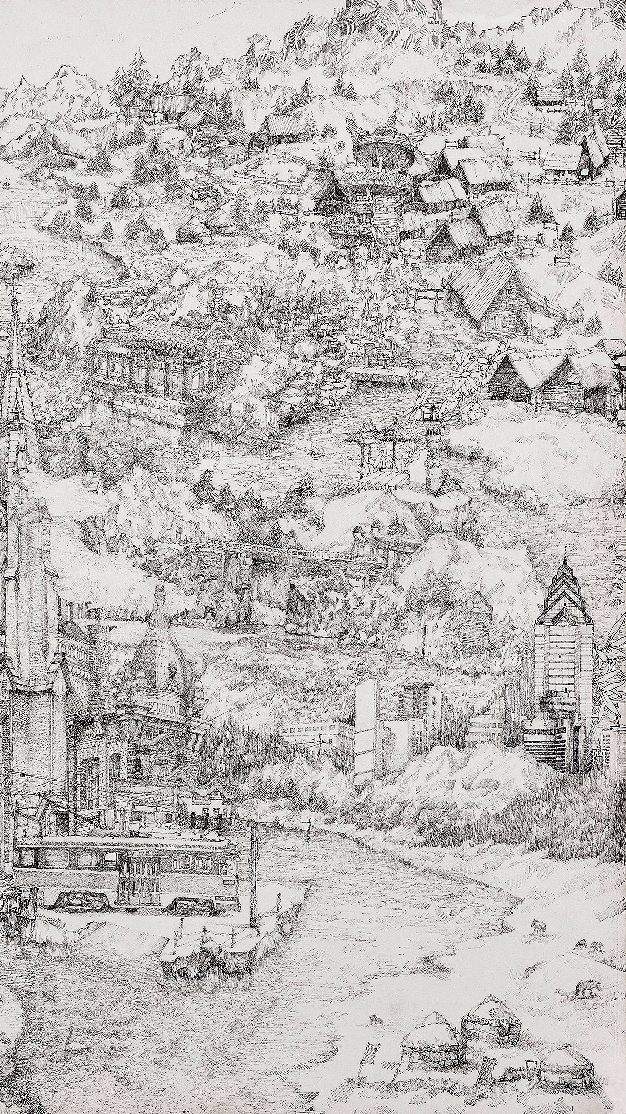 故里（二）（圖ZMjY2MjU5NTMy） - 繪畫 - 站酷設計師畫畫的米洛原創(chuàng)素材 - 站酷ZCOOL