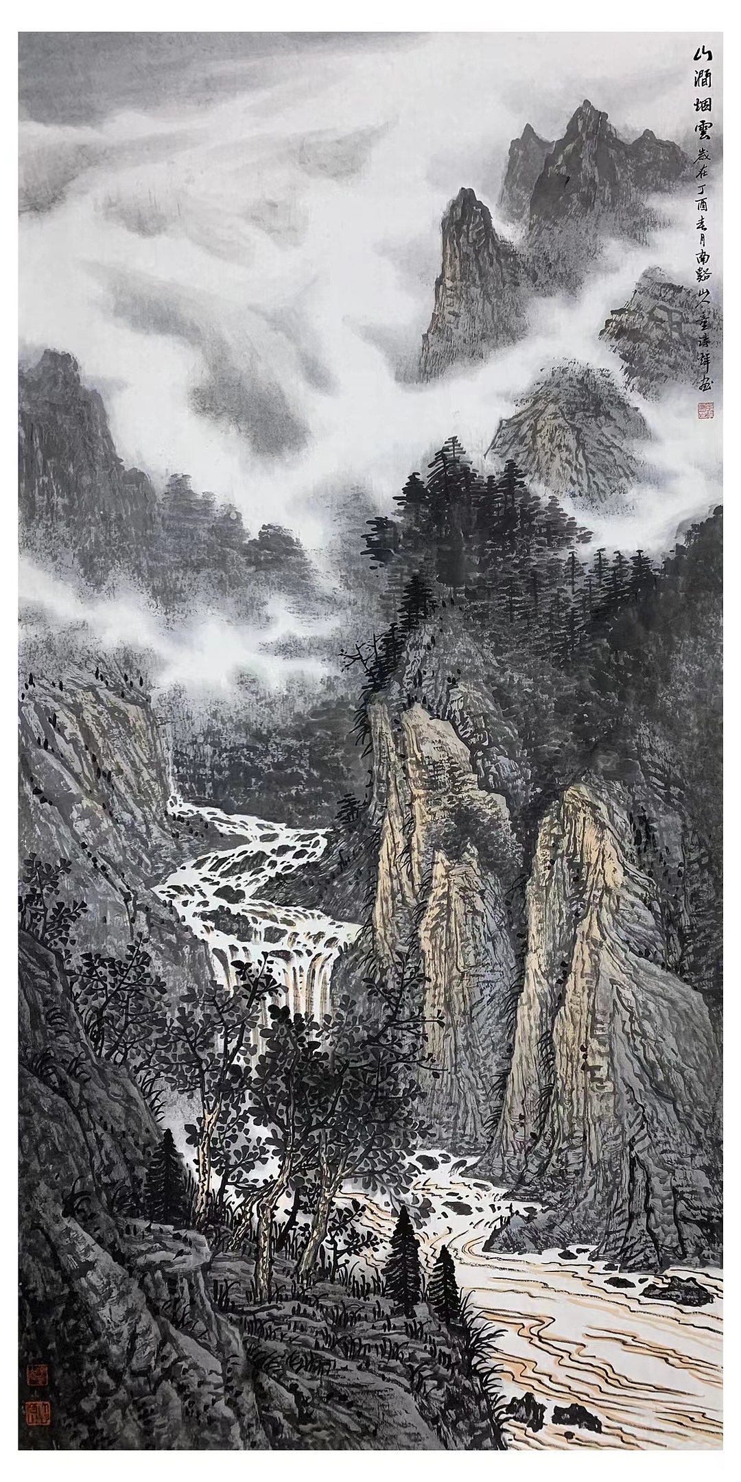 中国美协会员童谆辉山水作品赏析