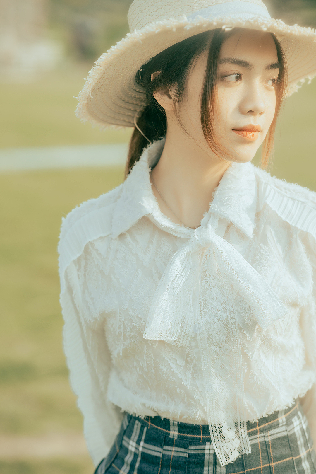 日系 户外 草地 人像